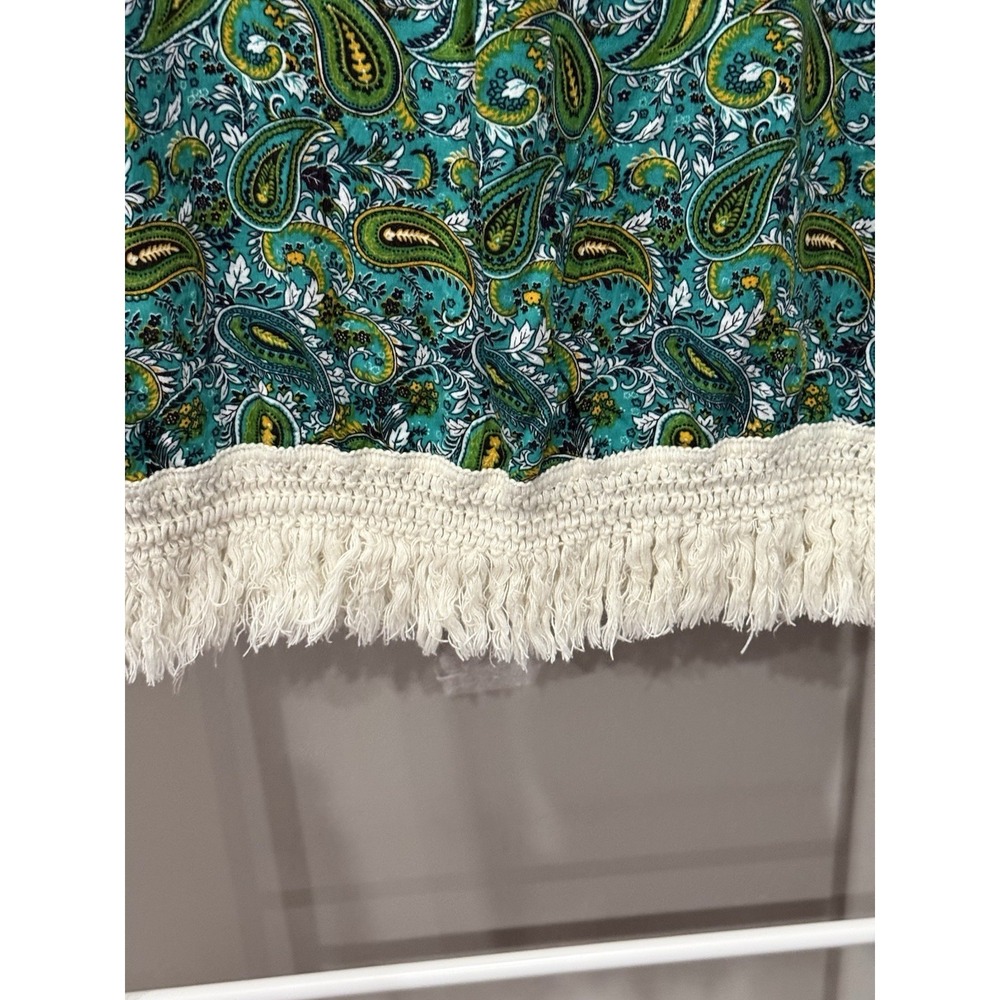 UMGEE Womens Hippie Pheasant Chic Bohemian Paisley Fringe 3/4 Sleeve Dress S - Picture 2 of 6